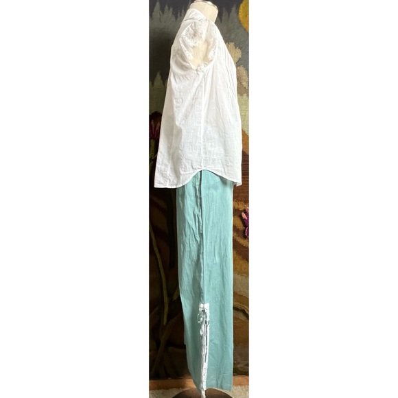 Anthropologie Eyelet Ankle Pants L - Picture 11 of 15